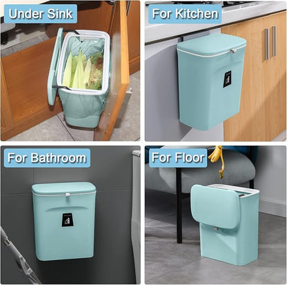Tiyafuro 2.4 Gallon Kitchen Compost Bin