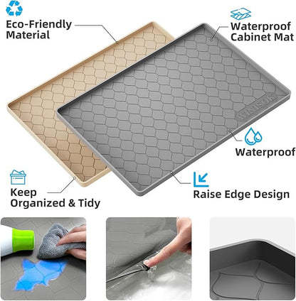 Winisok Silicone Under Sink Mat 31" x 22", kitchen Essentials and Gadgets