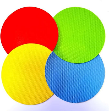 4pcs Rubber Jar Opener Bottle Gripper Non Slip Pad Multi-function Can Opener