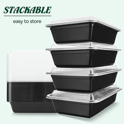 Glotoch Meal Prep Containers 32oz 50 Pack