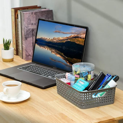 NETANY Plastic Storage Baskets