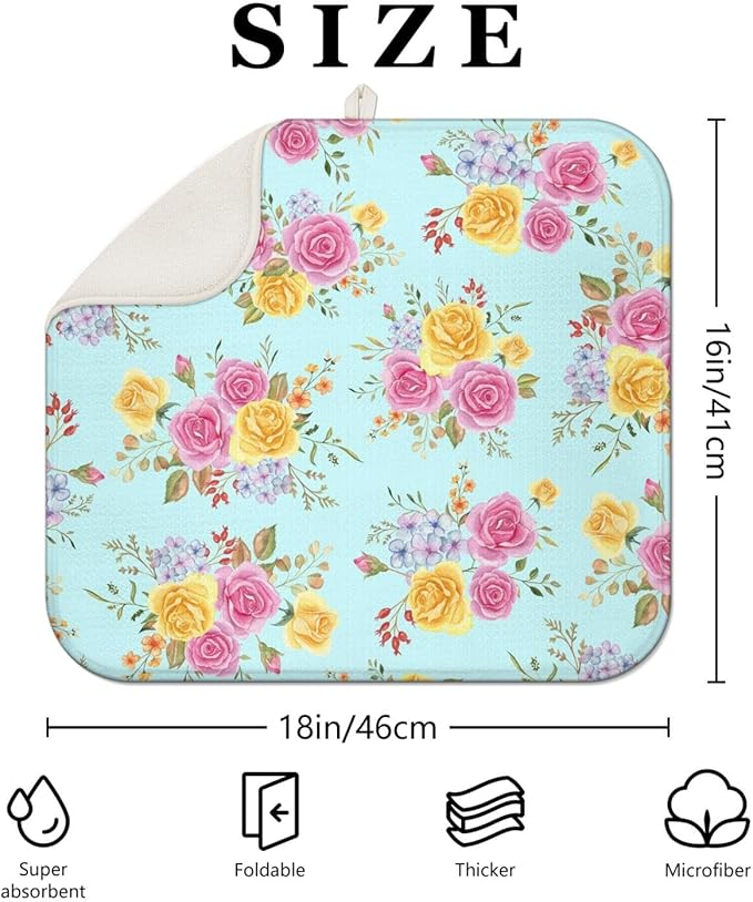 Dish Drying Mat Drainer Pads