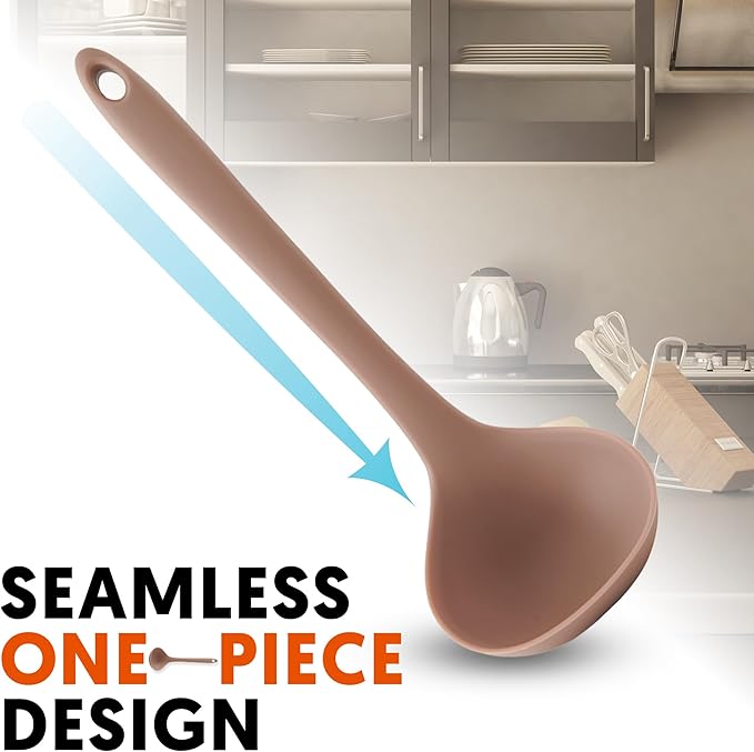 Platinum Silicone Cooking Ladle