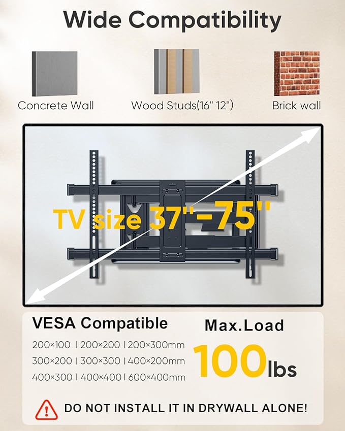 FORGING MOUNT Long Arm TV Mount