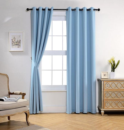MIUCO Room Darkening Soild Grommet Blackout Curtains Panels