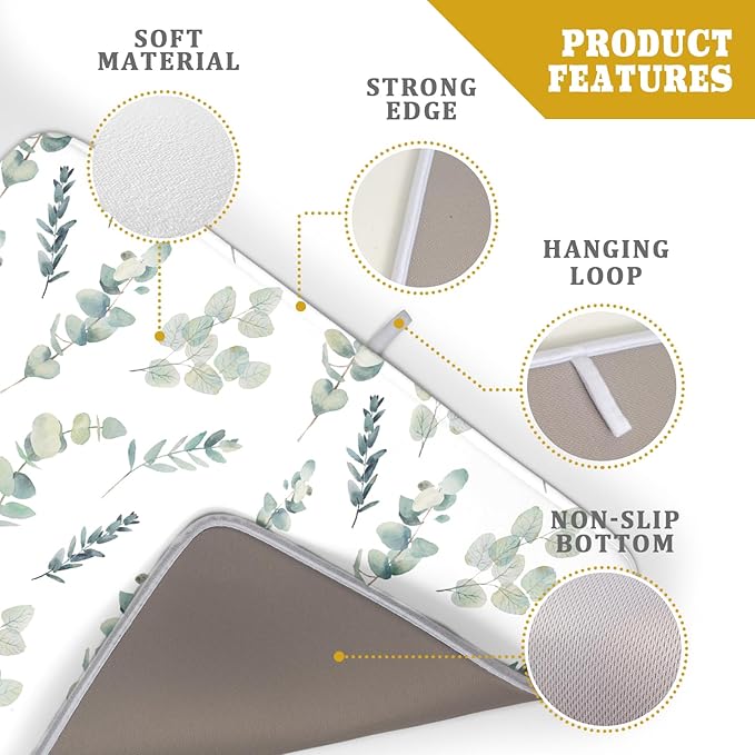 Eucalyptus Leaf Dish Drying Mat