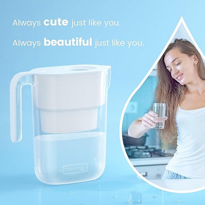 Waterdrop PT-05W Water Filter Pitcher, 7-Cup Capacity, NSF Certified, 5X Longer