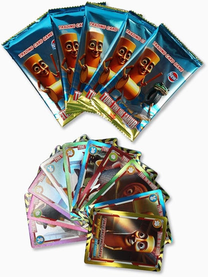180PCS Italian Brainrot Cards, 2025 Official Boxed (36 Packs ; 180 PCS), The Second - Generation Thickened Cards, Including The Latest Brainrot Characters.Gold Card Flash Card Collection
