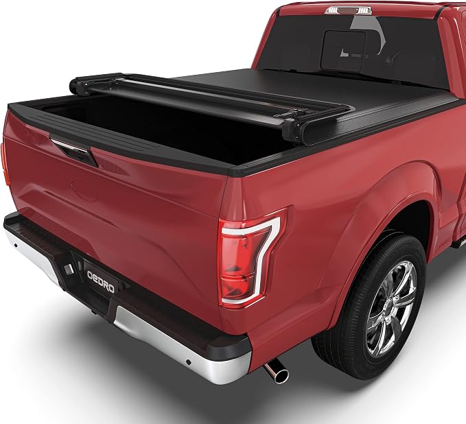 OEDRO Soft Quad Fold Tonneau Cover Truck Bed Covers Compatible with 2015-2026 Ford F-150 F150, Styleside 6.5ft Bed