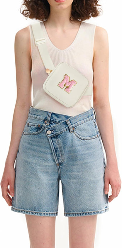 Birthday Gifts for 2 3 4 5 6 7 8 9 10 11 Year Old Girls - Mini Fanny Pack Cute Crossbody Bag Belt Bag Trendy Stuff,Graduation Gifts for Girls Teens Kids Daughter Sister Her - Cream,M