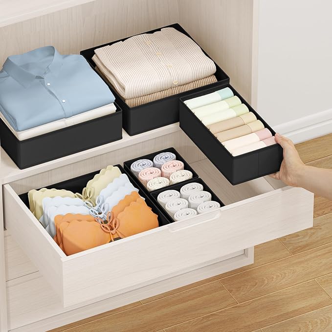 DIMJ Drawer Organizer Clothes Storage