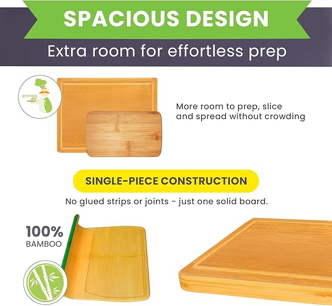 Small Bamboo Cutting Board – 12 Inch Wood Cutting Boards