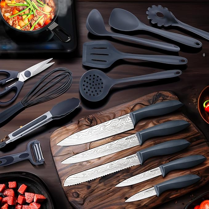 RAXCO Kitchen Set, 7-Piece Cooking Utensils, 5-Piece Kitchen Gadgets, 6-Piece