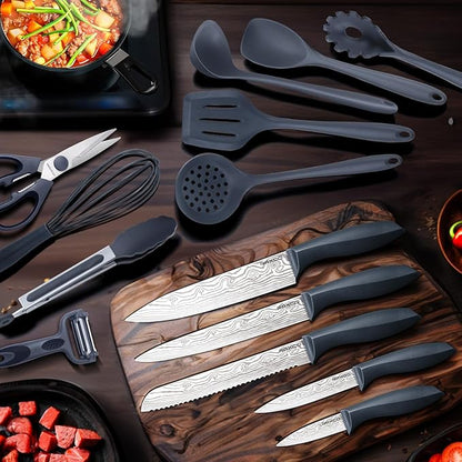 RAXCO Kitchen Set, 7-Piece Cooking Utensils, 5-Piece Kitchen Gadgets, 6-Piece