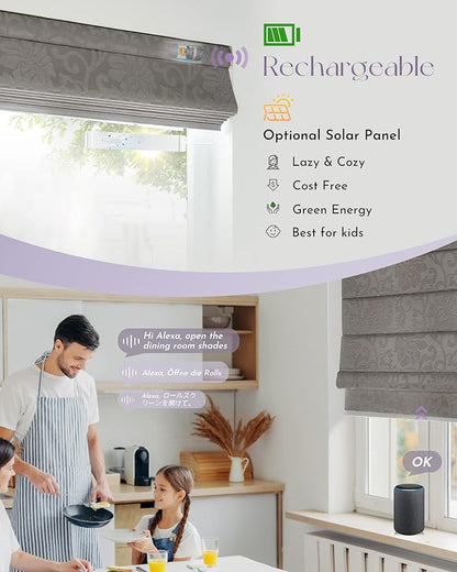 Graywind Smart Roman Shades Compatible