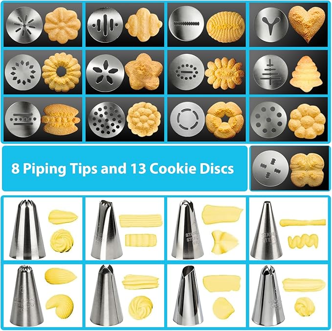 Stainless Steel Cookies Press, Cookie Press Gun Kit