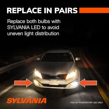 SYLVANIA 9006 LED - Fog Lights For Cars and Trucks - Headlight Bulbs for Off Road Powersports - 6000k Cool White LED Light - Long-Lasting Bulbs - No Polarity - DIY Upgrade