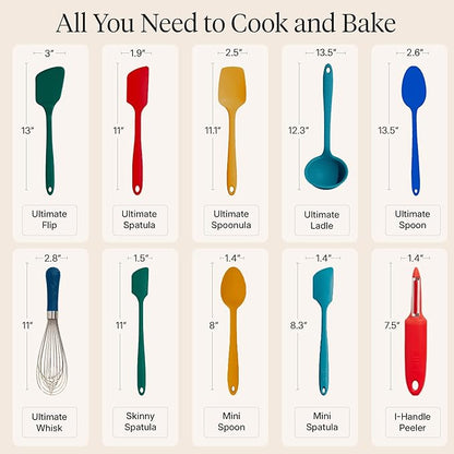 GIR: Get It Right 10-Piece Silicone Ultimate Kitchen Utensil Set – Spatulas