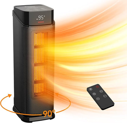 BREEZOME Space Heater Indoor, 1500W PTC Portable Electric Heaters