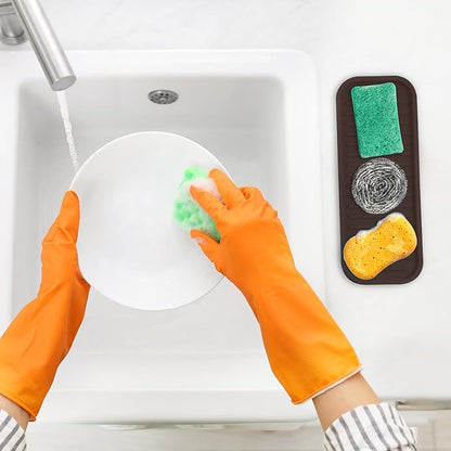 Zulay Kitchen Silicone Sponge Holder