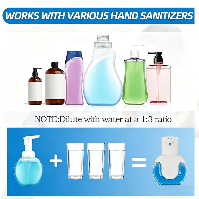 Automatic Soap Dispenser Touchless, Rechargeable Foaming Soap Dispenser