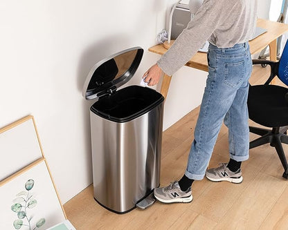 13 Gallon/50 L Garbage Can Kitchen Trash Can