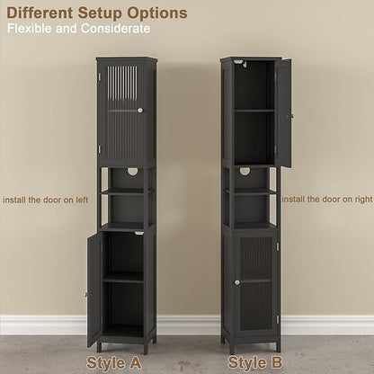 ChooChoo Tall Bathroom Storage Cabinet