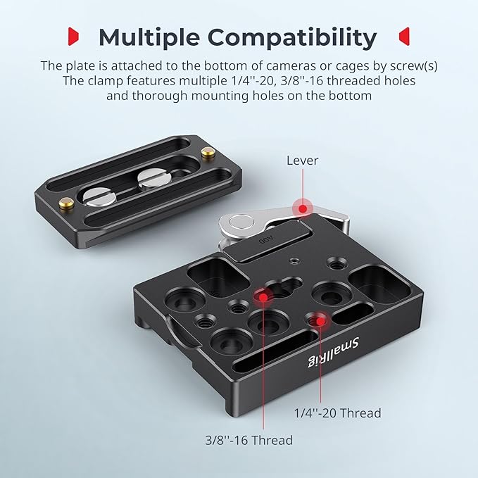 SMALLRIG Universal Quick Release Mount Plate Kit