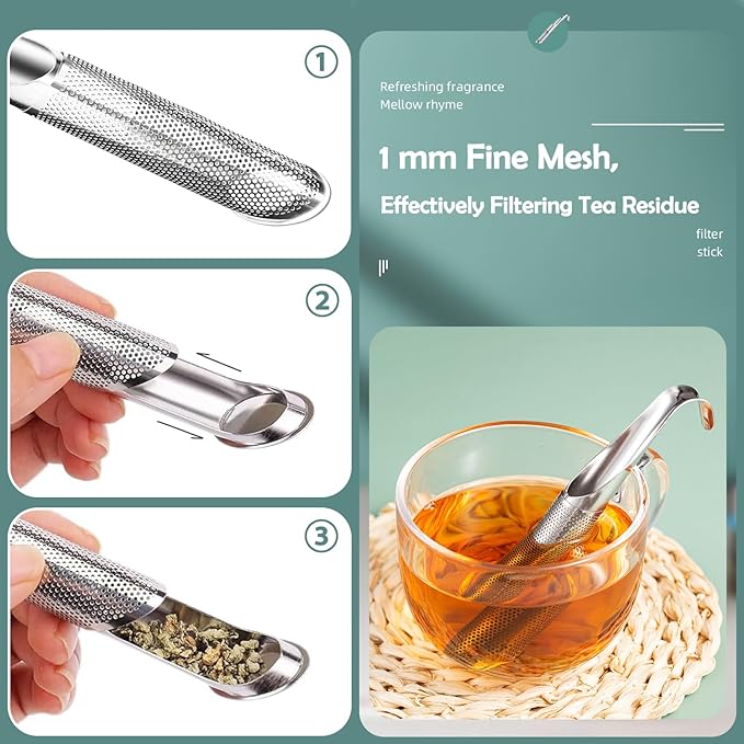 2 Pack Tea Infusers, Extra Fine Mesh Tea Strainer