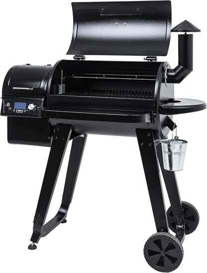 Z GRILLS ZPG-450A Wood Pellet Grill & Smoker with PID V2.1 Controller, 459 Sq in Cook Area, Meat Probe, Foldbale Shelf, 8 in 1 BBQ Grill Outdoor Auto Temperature Control, Black