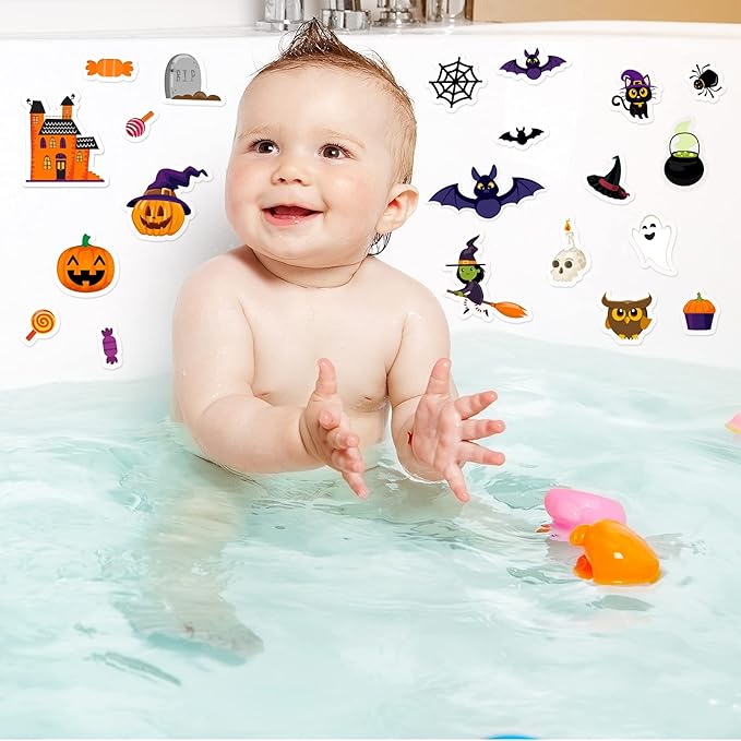 20 PCS Halloween Thick Gel Clings - Window Decals & Stickers for Kids, Toddlers & Adults - Home, Airplane, Classroom, Nursery & Halloween Party Supplies Decorations