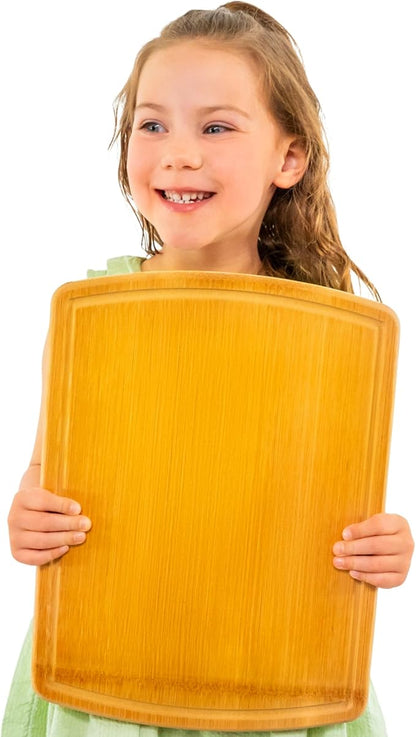 Bamboo Cutting Board – 15 Inch Wood Cutting Boards