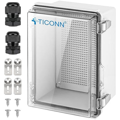 TICONN Waterproof Electrical Junction Box IP67 ABS Plastic Enclosure