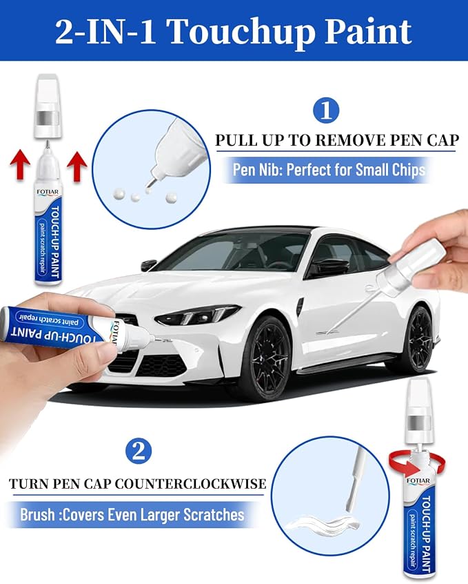 Shimmering Silver(R2T) Touch up Paint for Hyundai-Exact Match Scratch Repair Kit 2-In-1 Premium Car Paint Pen for Chips & Nicks