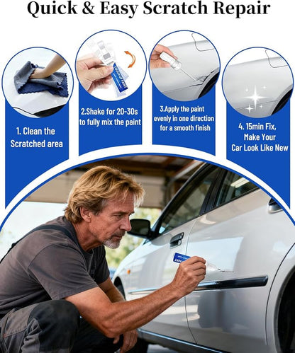 Red Alert/Scarlet Red(A20) Touch up Paint for Nissan-Exact Match Scratch Repair Kit 2-In-1 Premium Car Paint Pen for Chips & Nicks