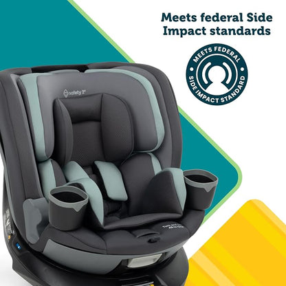 Safety 1st Turn and Go 360 ST 360 Rotating Car Seat, SafetySwivel, SecureTech Installation, All-in-One Convertible Car Seat, 3-in-1 Rear-Facing, Forward-Facing, Booster, 5-100 lbs, Dark Triad