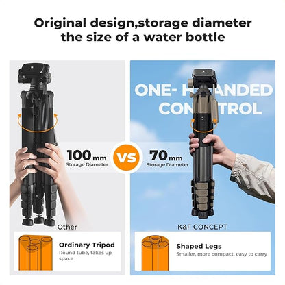 K&F CONCEPT Camera Tripod, Cellphone Clip