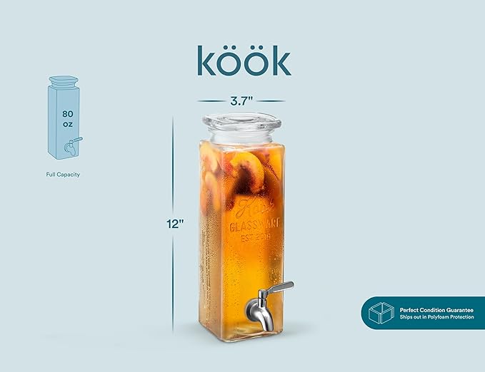 Kook Glass Drink Dispenser,