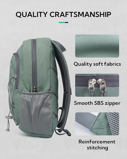 WATERFLY 12L Small Hiking Backpack: Day Pack Lightweight Travel Bag Camping Fitness Cycling Outdoor Sports Daypack For Women Men