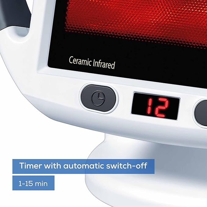 Beurer IL50 Infrared Heat Lamp Heated Red Light Therapy Lamp