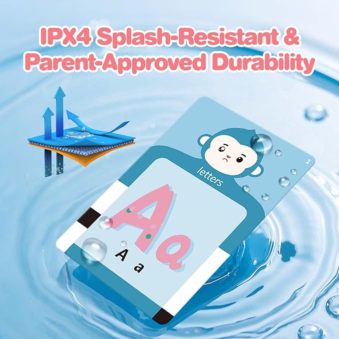 Talking Flash Cards for Toddler 1 2 3 4 Year Olds, ABC Flash Cards for Toddlers 2-4, Montessor, Autism Sensory, Speech Therapy Toys, Birthday Gift for Boys and Girls, 296 Pro Words Blue