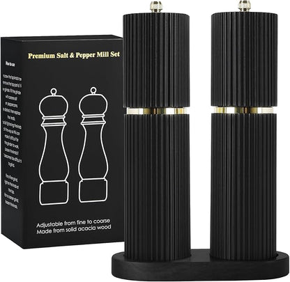 Wooden Salt and Pepper Grinder Set