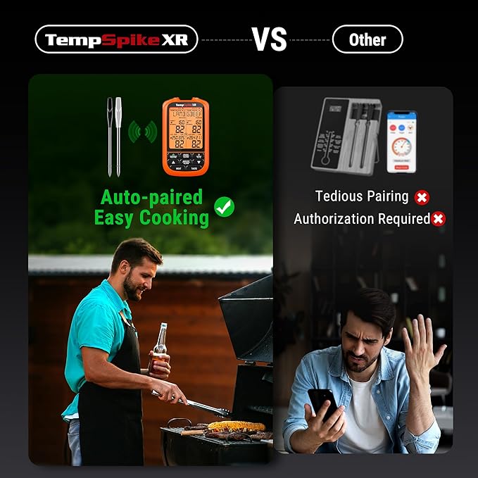 TempPro TempSpike 2000FT Wireless Meat Thermometer Digital