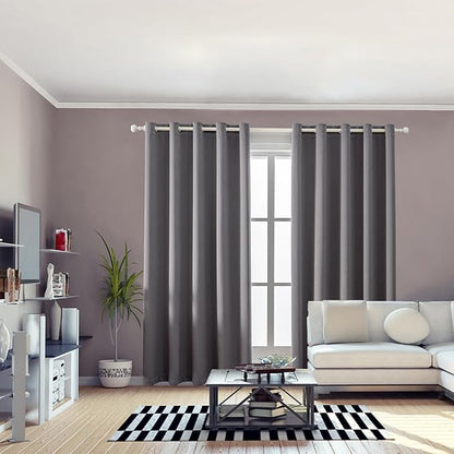 Anytime 100% Blackout Curtain 2 Panels Set, Thermal Insulated Window Drapes