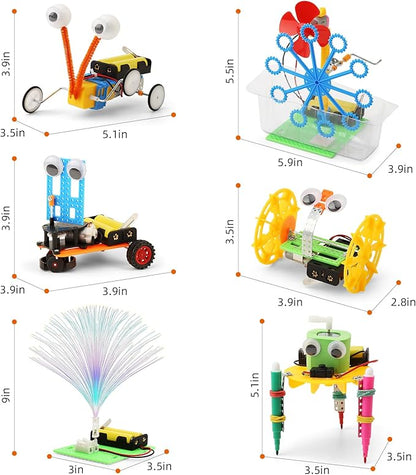 STEM Robotics Kits for Kids Science Kits Ages 5-7 6-8 8-10 8-12, Build A Engineering Robot Building Toys Science Experiments Projects, STEM Toys Activities for Boys Girls Age 8-12