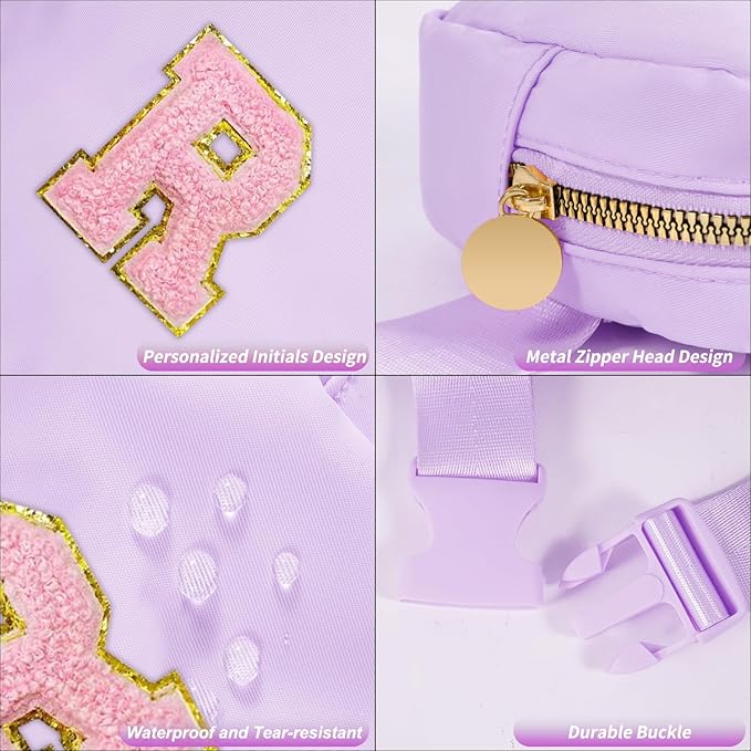 Gifts for Girls Teens Kids - Mini Belt Bag Crossbody Bag - Birthday Gifts for Daughter Sister Her,Teen Girl Essentials,Travel Essentials,Cute Teen Trendy Stuff - Lavender,R