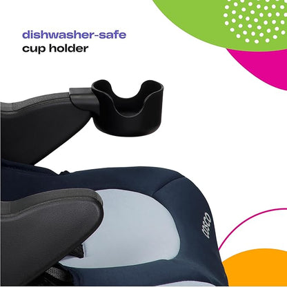 Cosco Kids Finale DX 2-in-1 Booster Car Seat, Forward Facing Toddler Car Seat (40-65 lbs) and Belt Positioning High Back Booster (40-100 lbs), Dusk