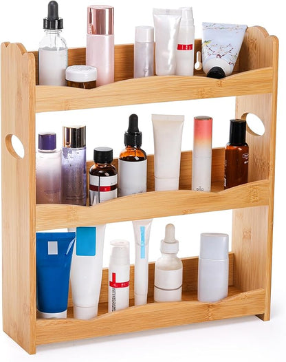 Jucoan 3-Tier Bamboo Spice Rack