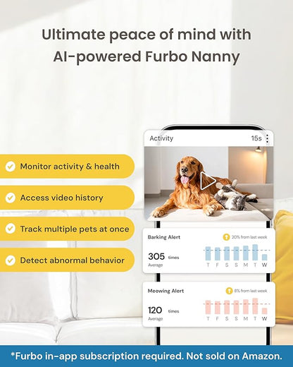 Furbo Mini 360° New 2K QHD Pet Camera