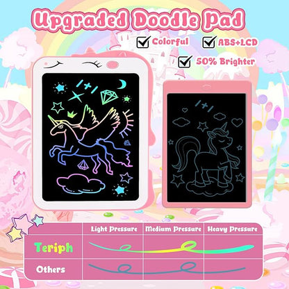 LCD Writing Tablet for Kids, Unicorn Girl Toys, Toddlers Toys Drawing Board, Educational Doodle Pad Kid Toys for 2 3 4 5 6 7 8 Year Old Girls Boys Easter Birthday Party Xmas Gift, 8.5inch